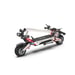 Monopattino elettrico NANROBOT N6 a doppio motore, display NFC, batteria Samsung 72V 30Ah, ammortizzatore di sterzo - argento