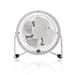 Nedis Mini Ventilador de Mesa 10cm 3W Metal Rotativo 1 Velocidad Blanco