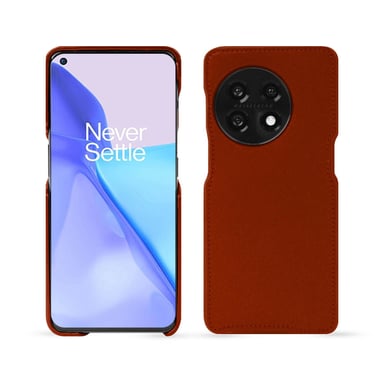 Coque cuir OnePlus 11 -  - Orange - Cuir vegan