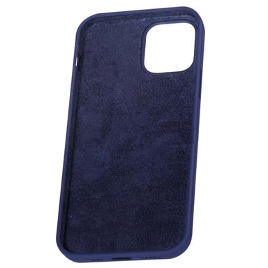 Coque pour iPhone 12 / 12 Pro Édition Color Skin en TPU avec Intérieur Doux Bleu marine
