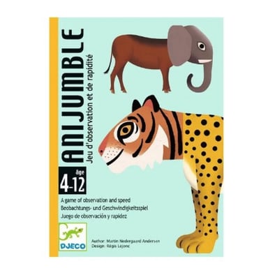 Juego de cartas Djeco Anijumble - Diversión y observación para niños