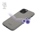 Carcasa antibacteriana vegana orgánica 100% cero residuos para Apple iPhone 12/12 Pro, gris lava