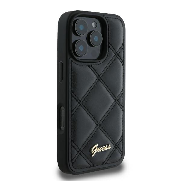 Guess Coque - iPhone 16 Pro - Matelassé - Noir - Protection durable - vue 2
