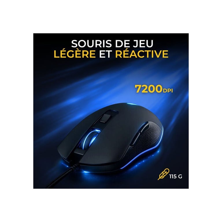 Pack Clavier et Souris The G-Lab COMBO MERCURY EX – Mécanique TKL RGB - vue 3