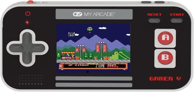La mia console di gioco portatile classica Gamer V - Rosso/grigio/nero