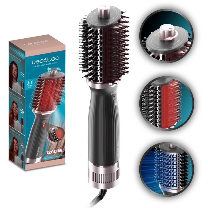 Brosse Soufflante Multifonction Cecotec Air DryBold Elite ionique céramique 3 Modes Air Froid