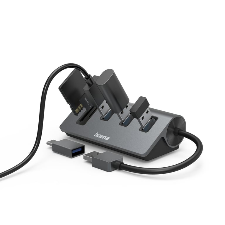 Hama 00200140 station d'accueil USB 3.2 Gen 1 3.1 Gen 1 Type A Neuf - vue 2