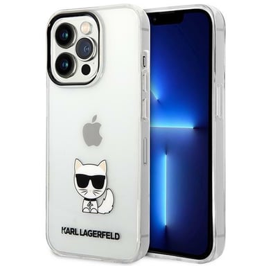 Custodia Karl Lagerfeld per iPhone 14 Pro 6,1'' trasparente Choupette Body