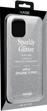 Coque slim pailletée étincelante pour Apple Apple iPhone 11 Pro, Argent