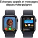 Apple Watch SE OLED 40 mm Digital 324 x 394 Pixeles Pantalla táctil Negro Wifi GPS (satélite)