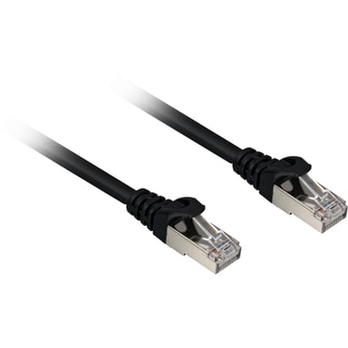 Sharkoon Cat.6a SFTP câble de réseau Noir 0,25 m Cat6a S/FTP (S-STP)