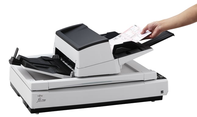 Ricoh fi-7700 Scanner à plat et chargeur automatique 600 x 600 DPI A3 Noir, Blanc