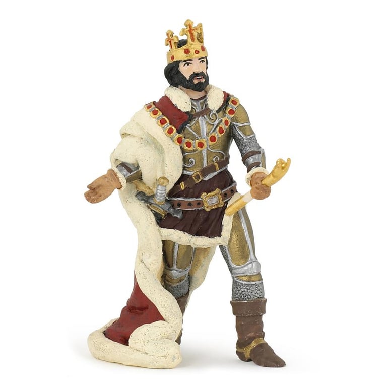 Figurine du Roi Ivan avec Cape en Hermine Papo Neuf