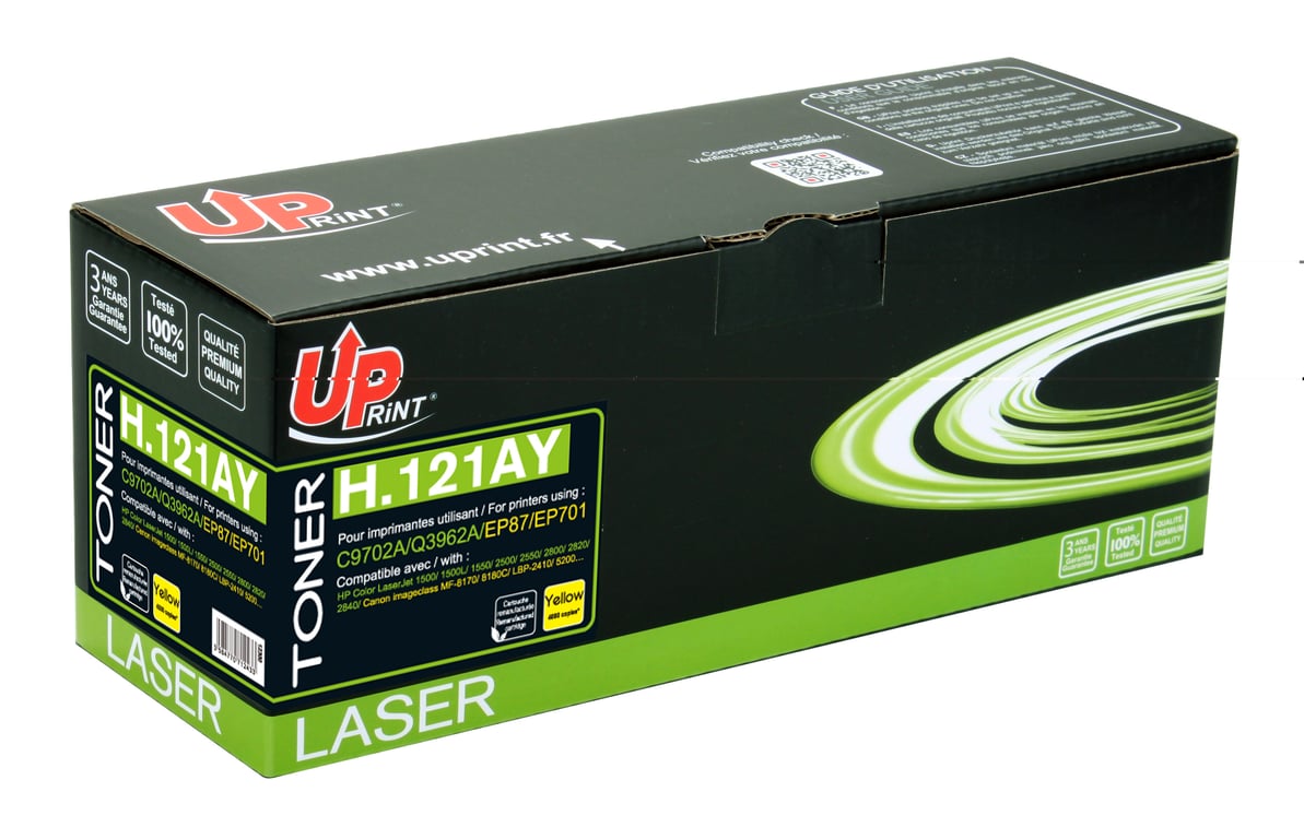 Toner UPrint compatible HP / /701 jaune Neuf - vue 2