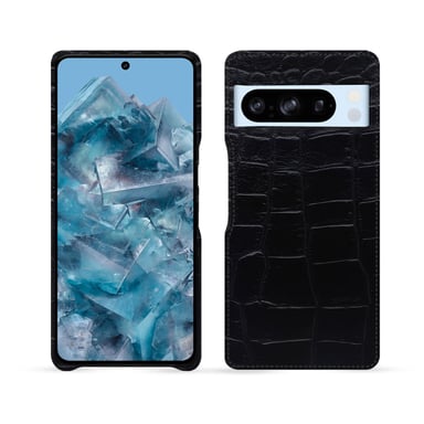 Coque cuir Google Pixel 8 Pro -  - Noir - Cuir Abaca