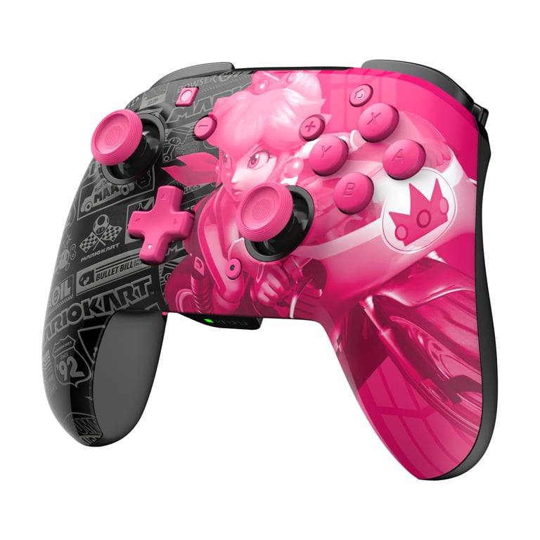 Manette filaire PDP Super Mario Rematch Nintendo Switch Câble 3 Glow Grand Prix - vue 3
