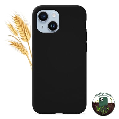 Coque silicone unie Biodégradable Noir compatible Apple iPhone 14 Plus