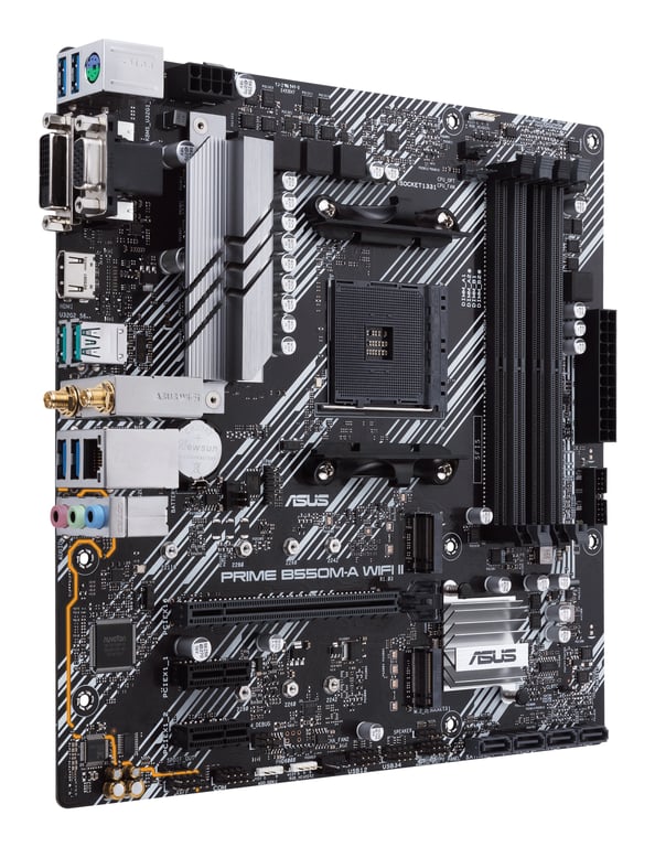 ASUS PRIME B550M A WIFI II AMD B550 Emplacement AM4 micro ATX Neuf - vue 2