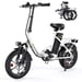 Bicicleta eléctrica isinwheel U4 para adultos, batería de 250 W, 36 V, 10,4 Ah, 16'', bicicletas eléctricas de paso bajo para adultos y adolescentes-Blanco