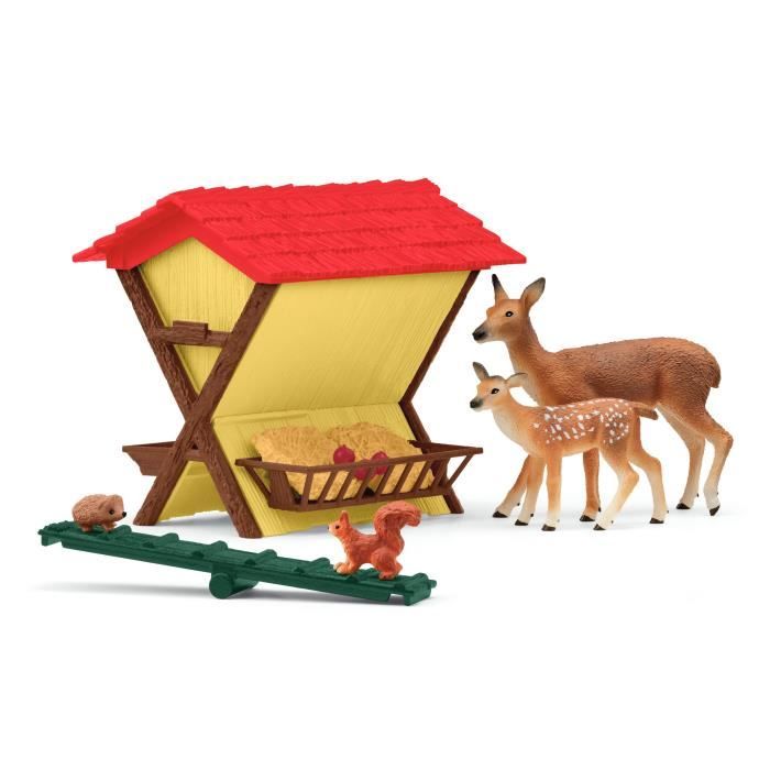 Cabane des animaux de la forêt Coffre schleich 42658 Farm World pour enfants dès - vue 3