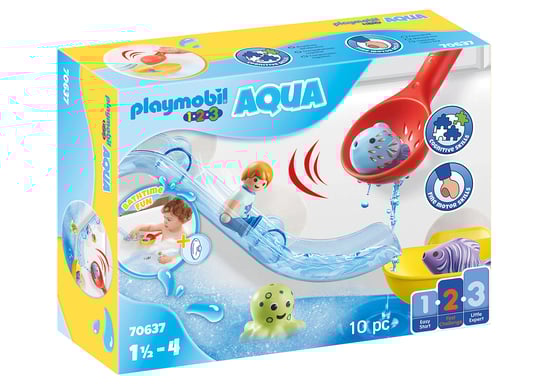 Playmobil 1.2.3 70637 Juguete de baño y adhesivo Juguetes de baño Multicolor