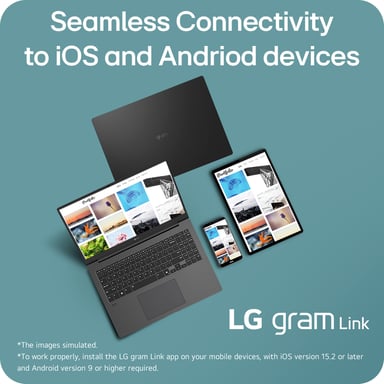 LG Gram 14Z90T-G.AA75A1 laptop Intel Core Ultra 7 255H Ultraportable 35,6 cm (14'') Full HD+ 16 Go LPDDR5x-SDRAM 512 Go SSD Wi-Fi 6E (802.11ax) Windows 11 Home Anglais britannique Noir