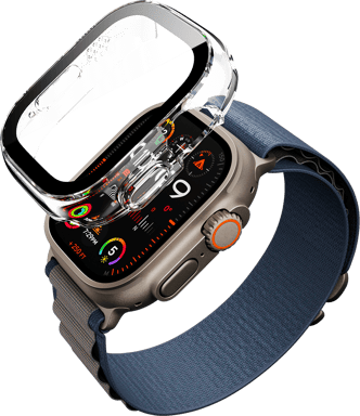Force Case Funda para Apple Watch Ultra 1/2 49mm Translúcida Reforzada Transparente