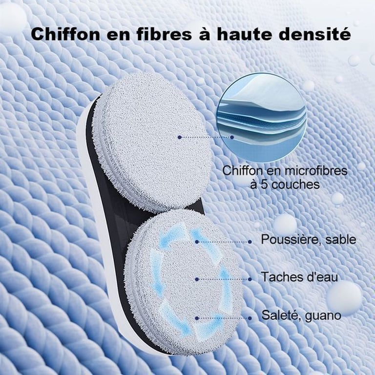 Liectroux Robot Lave Vitres YW610 Blanc - vue 5