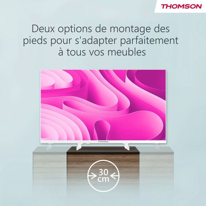 Thomson 32FQG3S15CW TV QLED 32 80 cm Full HD 1920x1080 Adaptateur 12V Google TV 3xHDMI 1.4 WiFi - vue 4