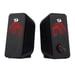 Redragon STENTOR (GS500) altoparlante stereo 2.0 per PC con retroilluminazione rossa, alimentazione USB e jack da 3,5 mm