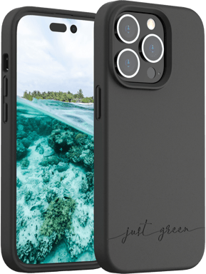 Coque Apple iPhone 14 Pro Natura Noire - Eco-conçue Just Green