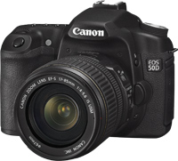 Canon EOS 50D + Ef-S18-200 Kit D'Appareil-Photo Slr 15,1 Mp Cmos 4752 X 3168 Pixels Noir - Excellent État