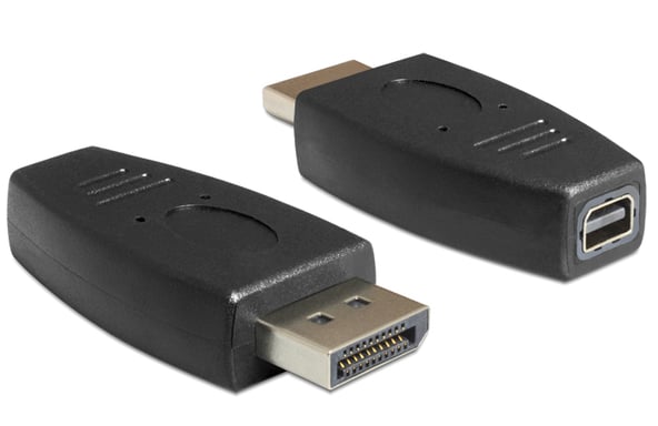 DeLOCK 65237 cambia cavo Displayport mini Displayport Nero