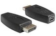 DeLOCK 65237 cambia cavo Displayport mini Displayport Nero