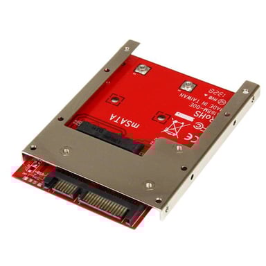StarTech.com Adaptateur mSATA SSD vers SATA 2,5'' - Carte Convertisseur mSATA SSD vers SATA 2,5''