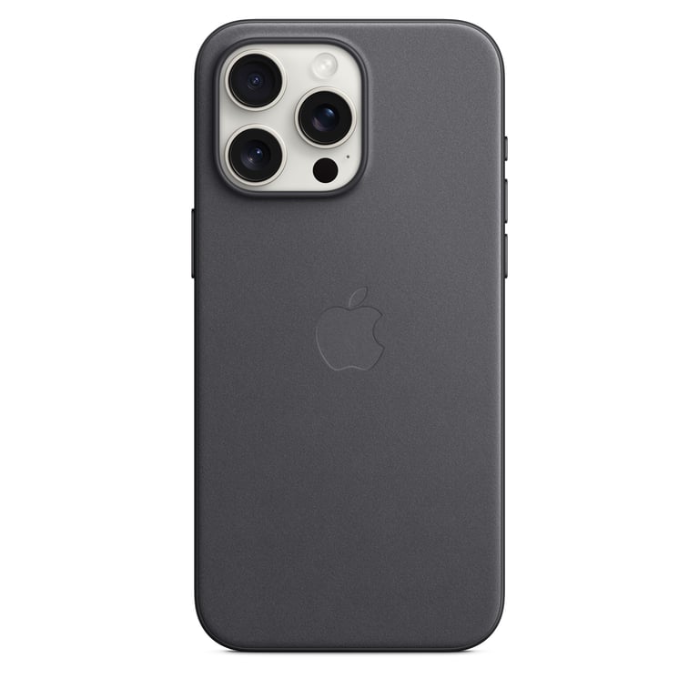 Apple FineWoven with MagSafe Noir iPhone 15 Pro Max - vue 6