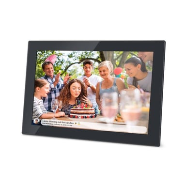 Cadre Photo Numérique WiFi 10.1'' avec Écran LED Tactile Noir
