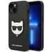 Funda Karl Lagerfeld para iPhone 14 Plus 6.7'' rígida negra Saffiano Choupette Head Patch