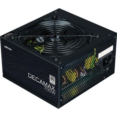 Fuente de alimentación PC - ZALMAN - DecaMax 700W - 80Plus - No modular - Ventilador 120mm - Negro