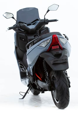 Leo90 - Scooter électrique 125cc - moteur 5100 W - 2 batteries 72V 50Ah, gris acier