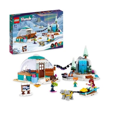 LEGO Friends 41760 Les Vacances en Igloo, Jouets d'Hiver avec Chiens de Traîneau, Mini-Poupées, pour Enfants Des 8 Ans