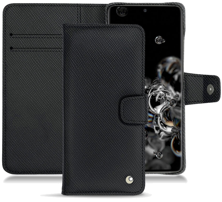 Housse cuir Samsung Galaxy S20+ 5G - Rabat horizontal portefeuilleNoir