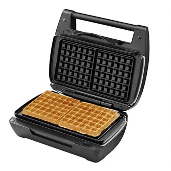 GAUFRIER MINI MAXI Lagrange 028463 Avec jeux de plaques Croque monsieur + Gaufres + Pince - vue 6