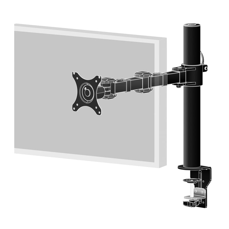 iiYAMA Pied de fixation simple moniteur DS1001C B1 - vue 2
