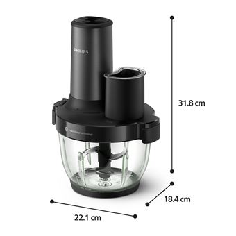 Hachoir Électrique Philips HR1507/00 – 650W, 4 Vitesses, Technologie PowerChop - vue 6