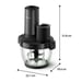 Tritatutto ibrido Philips 5000 Series HR1507/00 6 in 1 nero 650 W ciotola in vetro 2 L