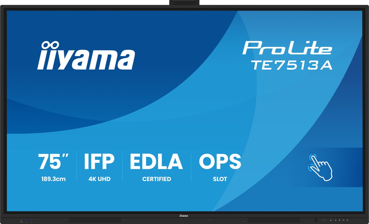 iiyama TE7513A B2AG Écran d'affichage dynamique 75 Wifi 500 cdm² 4K Ultra HD Écran tactile Intégré dans le processeur Android - vue 5