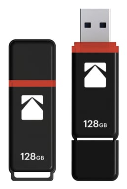 Kodak Classic K102 lecteur USB flash 128 Go USB Type-A 2.0 Noir, Rouge - Neuf