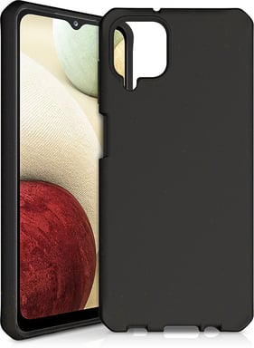 Samsung G A12 Custodia rinforzata Feronia Bio Terra Nero Itskins
