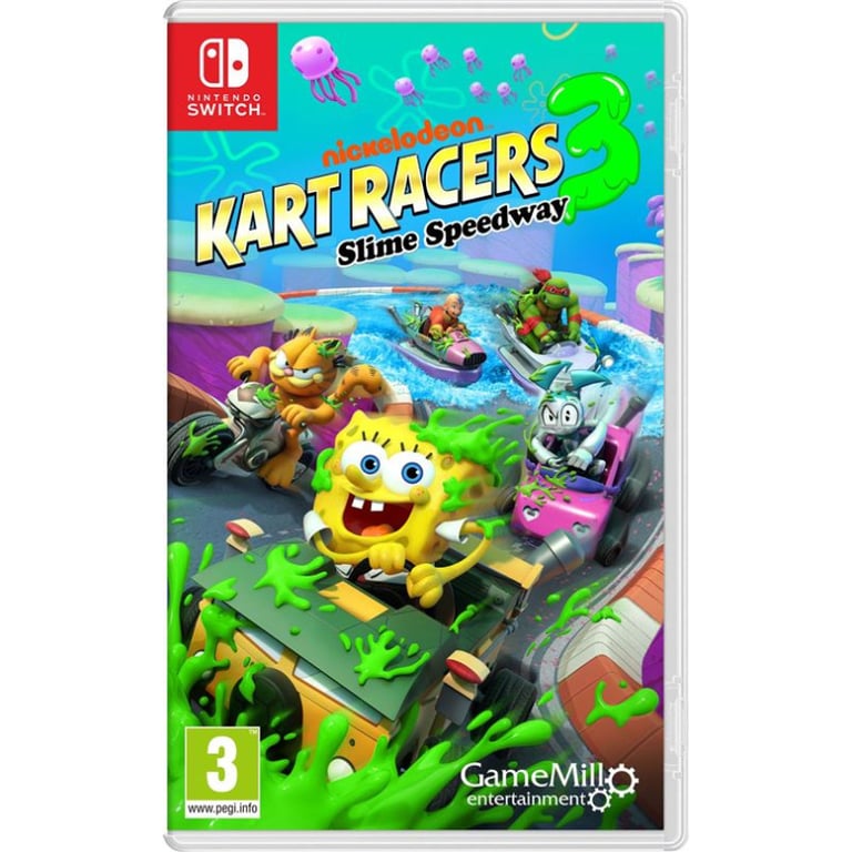 Nickelodeon Kart Racers 3 Slime Speedway 3 Nintendo SWITCH Neuf